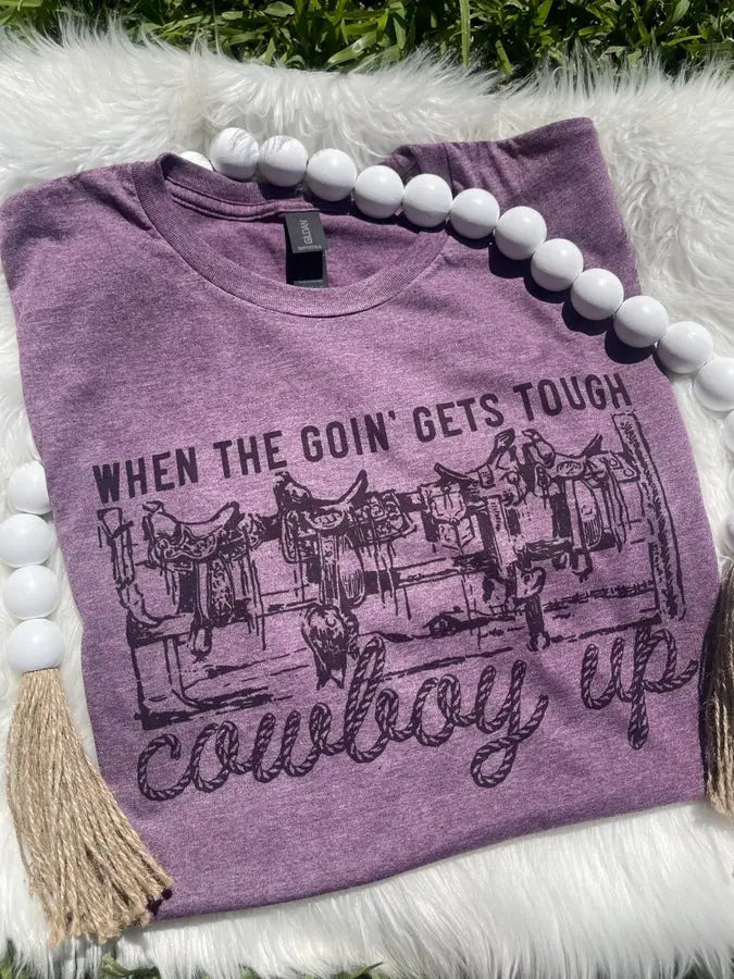 Cowboy Up Purple (T-Shirt)