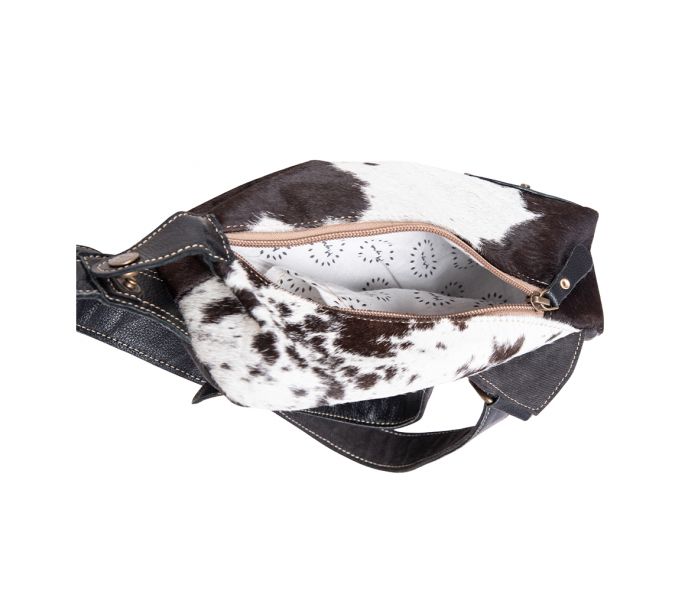 Myra Robnette Ranch Fanny-Pack Bag in Dark & White