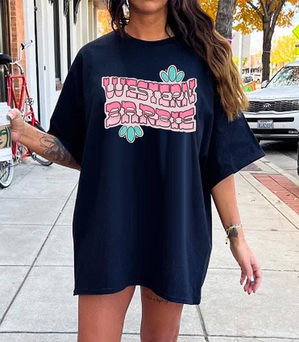 Western Barbie Oversized Tshirt