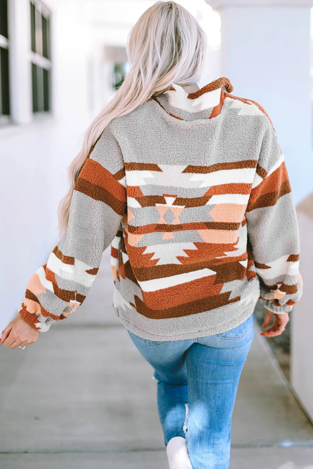 Aztec Sherpa Sweatshirt