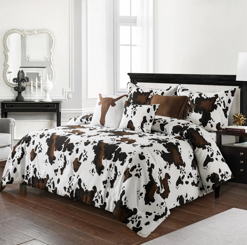 Cowprint 6pc Comforter Set