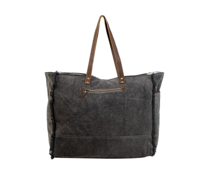 Myra Minimal Rhombus Patterned Weekender Bag