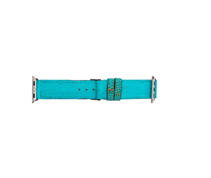 Myra Open Sky Hand-tooled Leather Watchband