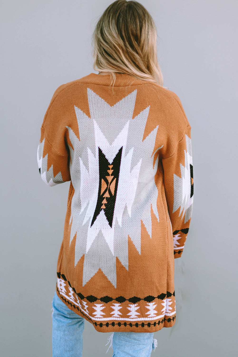 Gold Aztec Cardigan