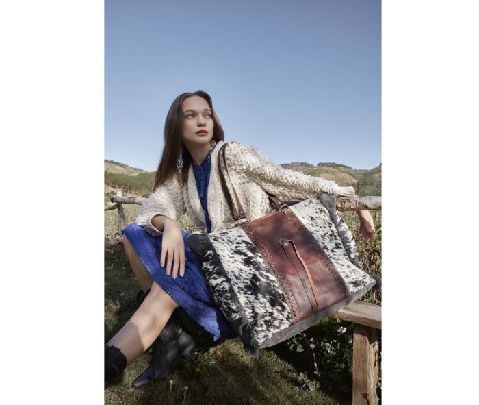 Myra Rosalinda Cross Stitched Weekender Bag