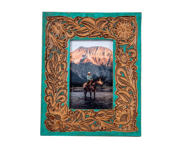 Myra Time of Traditions Hand-tooled Photo Frame