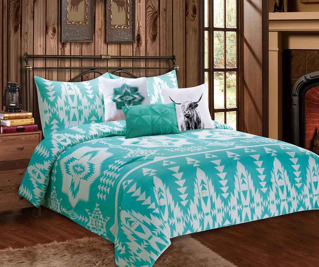 Turquoise Curtain Set