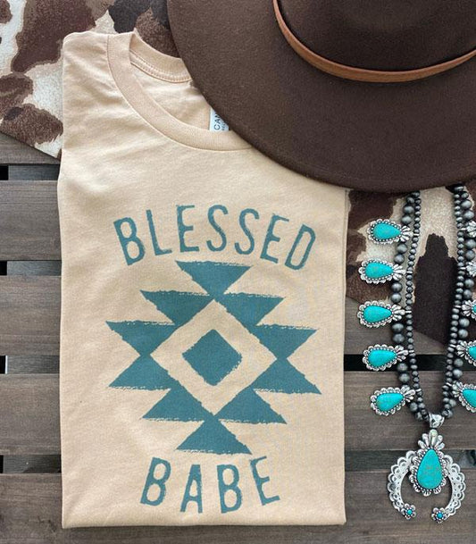 Blessed Babe Vintage Short Sleeve Tshirt