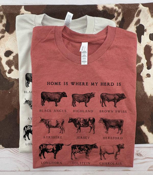 Cow Short Sleeve Tshirt