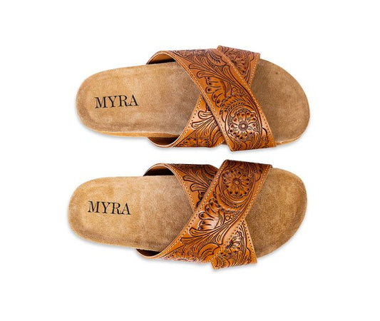 Myra Gracie Hand Tooled Sandals