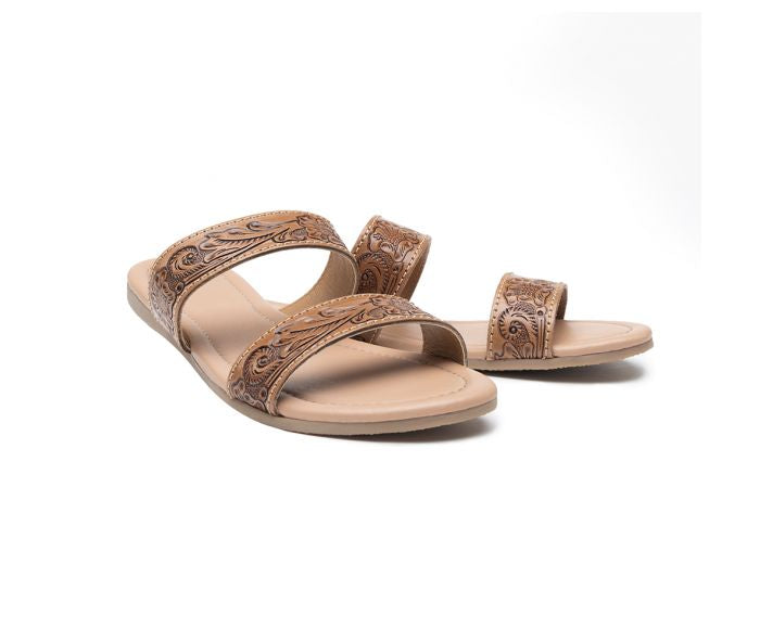 MyraTerra Trails Hand Tooled Sandals
