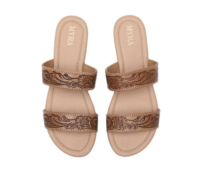 MyraTerra Trails Hand Tooled Sandals