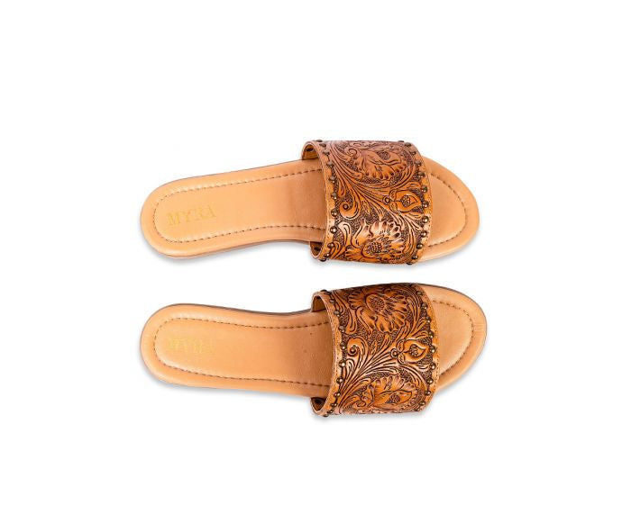 Myra Kasandra Hand Tooled Sandals