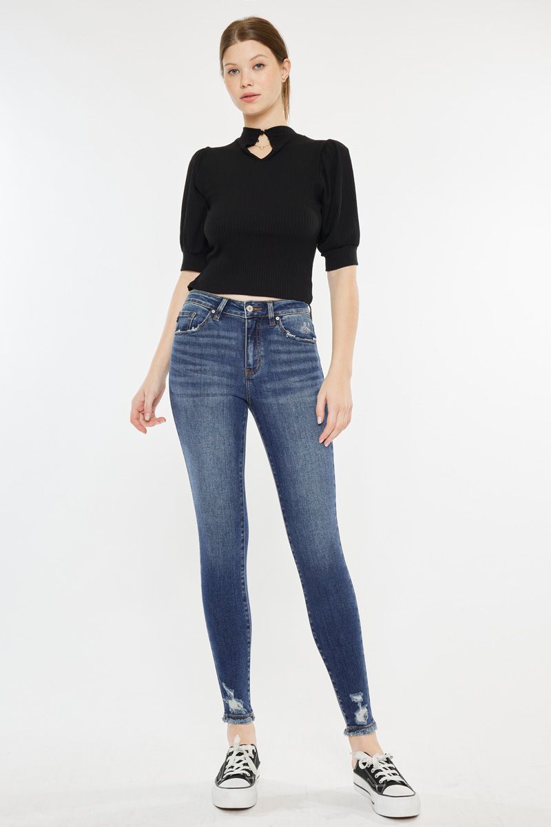KANCAN GEMMA HIGH RISE R&B SKINNY JEANS