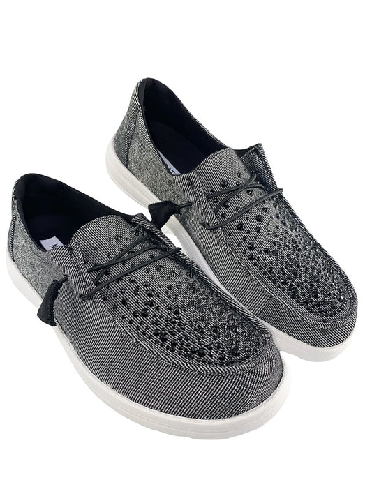Not Rated Gray Slip On Shoes