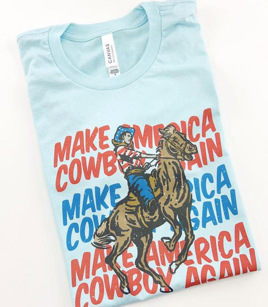 Make America Cowboy Short Sleeve Tshirt