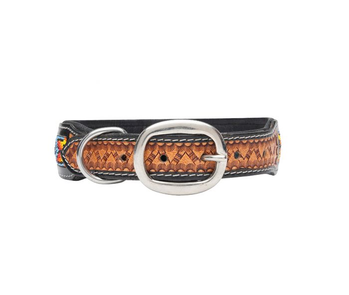 Dodger Trail Hand-beaded Dog Collar