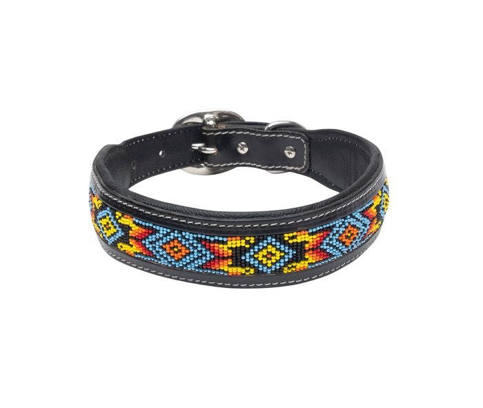 Dodger Trail Hand-beaded Dog Collar