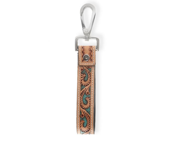 Myra Jackstone Hand-tooled Leather Key Fob