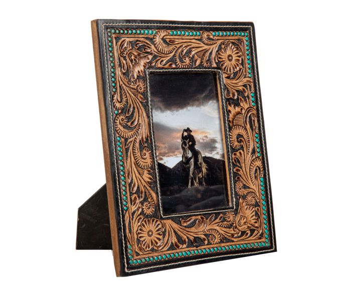 Myra Mesa Plateau Hand-tooled Photo Frame