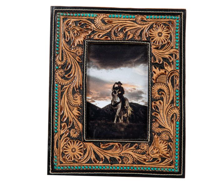 Myra Mesa Plateau Hand-tooled Photo Frame
