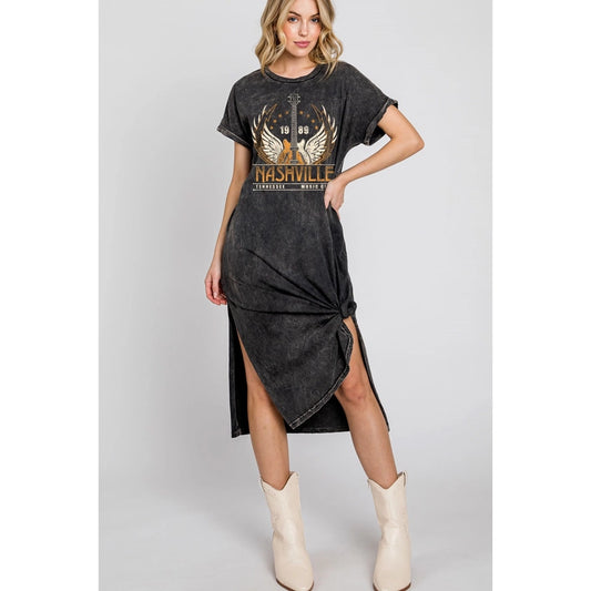 Nashville Mineral Wash T-shirt Dress