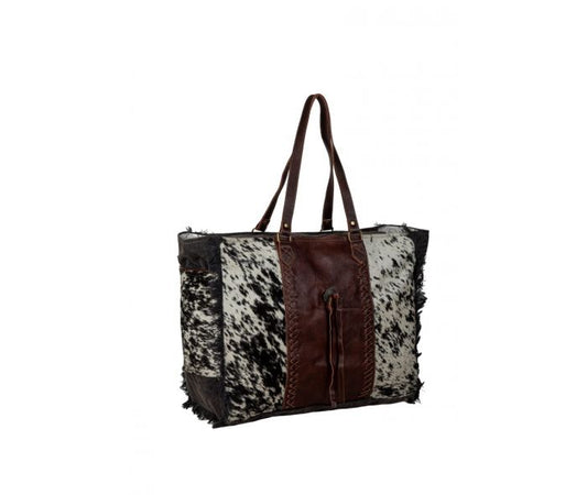 Myra Rosalinda Cross Stitched Weekender Bag