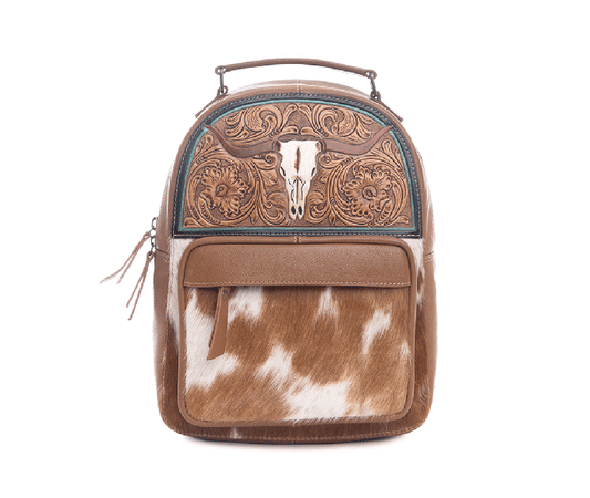 Myra Steer Creek Hand-Tooled Bag
