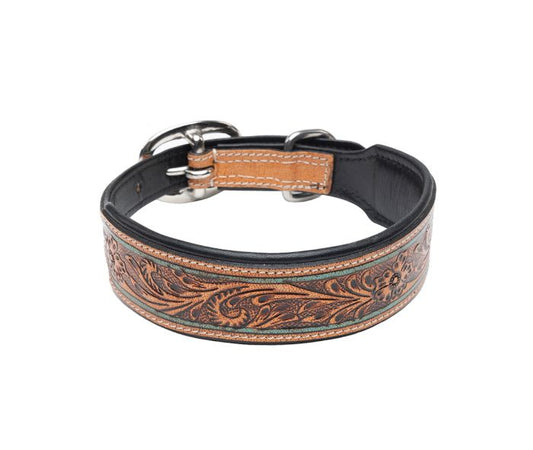 Myra Trusted Amigo Hand-tooled Dog Collar