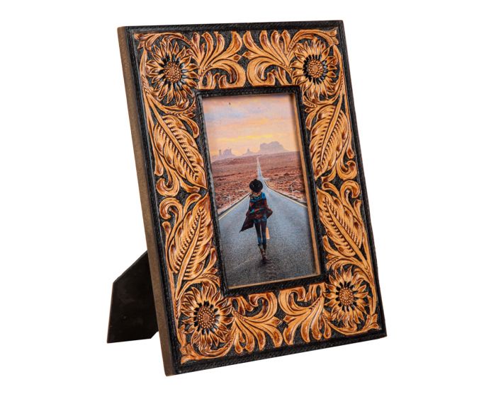 Myra Wyburn Canyon Hand-tooled Photo Frame